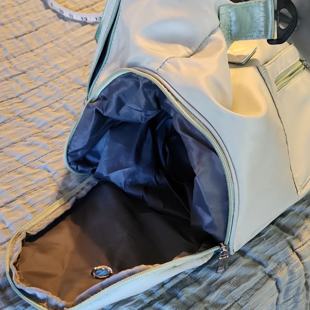 Stylish Sage Green Duffel Bag - Picture 3 of 11